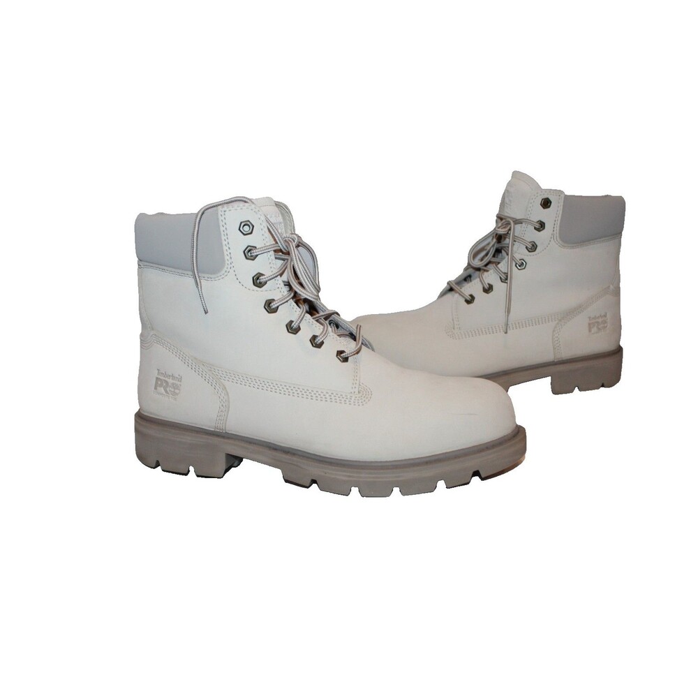 Timberland PRO Sawhorse 6" Wheat Boots Men’s Composite Safety Toe NIB 11 White